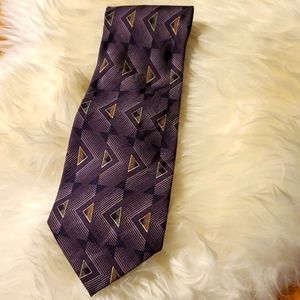 R.S. & Company Hand Made Silk Men's Purple Tie